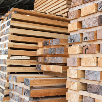 Lumber & Building MaterialsStacked lumber